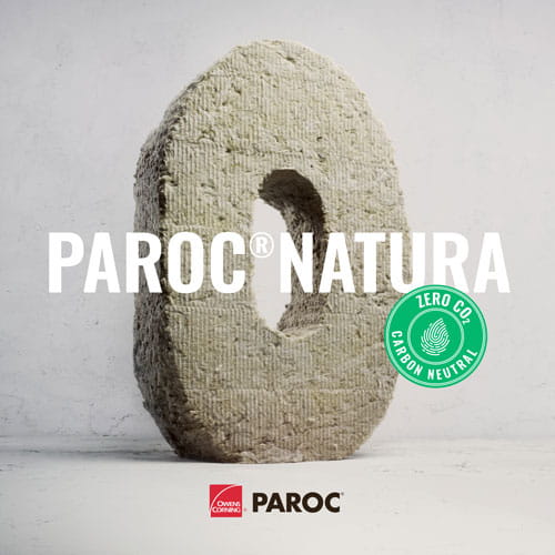 Paroc Natura - carbon neutral stone wool insulation