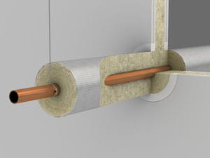 Fire safe pipe penetration